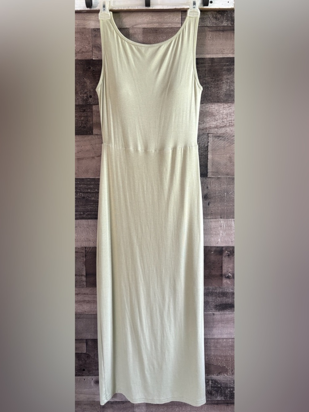 Oglmove Casual Classic Open-Back Fitted Midi Dress
